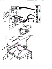 Machine Base parts for Kenmore Washer 110.26824692 (11026824692, 110 26824692) from AppliancePartsPros.com