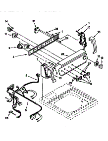 Control Panel parts for Kenmore Washer 110.26834692 (11026834692, 110 26834692) from AppliancePartsPros.com