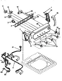 Control Panel parts for Kenmore Washer 110.26842691 (11026842691, 110 26842691) from AppliancePartsPros.com