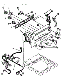 Control Panel parts for Kenmore Washer 110.26842692 (11026842692, 110 26842692) from AppliancePartsPros.com