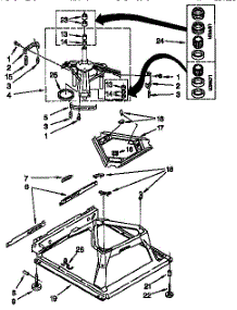 Machine Base parts for Kenmore Washer 110.26844692 (11026844692, 110 26844692) from AppliancePartsPros.com