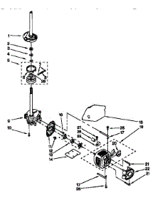 Motor And Pump parts for Kenmore Washer 110.26844692 (11026844692, 110 26844692) from AppliancePartsPros.com