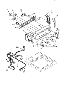 Control Panel parts for Kenmore Washer 110.26844694 (11026844694, 110 26844694) from AppliancePartsPros.com
