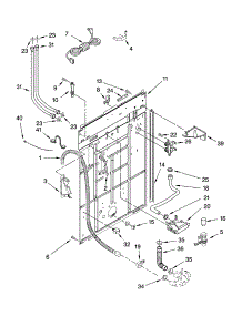 Rear Panel Parts parts for Kenmore Washer 110.26862501 (11026862501, 110 26862501) from AppliancePartsPros.com