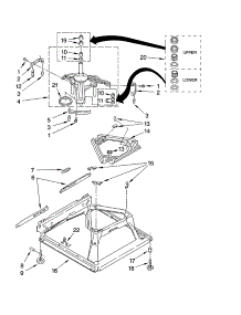 Machine Base Parts parts for Kenmore Washer 110.27872600 (11027872600, 110 27872600) from AppliancePartsPros.com