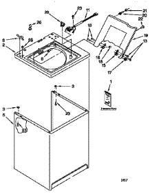 Top And Cabinet parts for Kenmore Washer 110.27892790 (11027892790, 110 27892790) from AppliancePartsPros.com