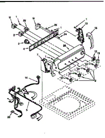 Control Panel parts for Kenmore Washer 110.27892791 (11027892791, 110 27892791) from AppliancePartsPros.com