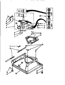 Machine Base parts for Kenmore Washer 110.27892791 (11027892791, 110 27892791) from AppliancePartsPros.com