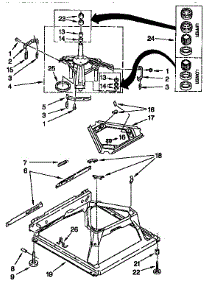 Machine Base parts for Kenmore Washer 110.27894790 (11027894790, 110 27894790) from AppliancePartsPros.com