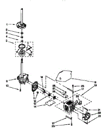 Motor And Pump parts for Kenmore Washer 110.27902790 (11027902790, 110 27902790) from AppliancePartsPros.com