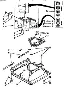 Machine Base parts for Kenmore Washer 110.27902790 (11027902790, 110 27902790) from AppliancePartsPros.com