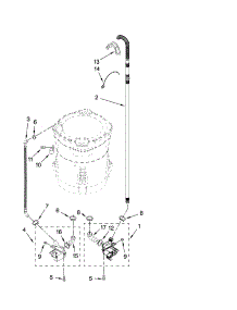 Pump Parts, Optional Parts (Not Included) parts for Kenmore Washer 110.28032701 (11028032701, 110 28032701) from AppliancePartsPros.com