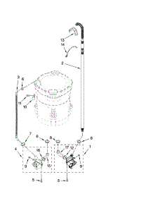 Pump Parts, Optional Parts (Not Included) parts for Kenmore Washer 110.28042701 (11028042701, 110 28042701) from AppliancePartsPros.com