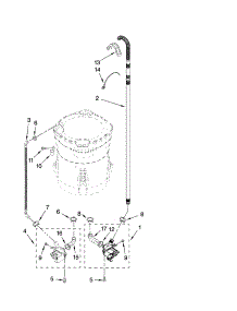 Pump Parts, Optional Parts (Not Included) parts for Kenmore Washer 110.28082700 (11028082700, 110 28082700) from AppliancePartsPros.com