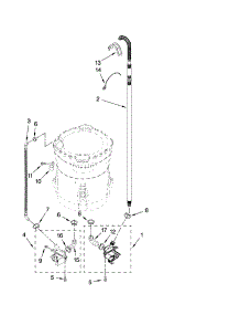 Pump Parts, Optional Parts (Not Included) parts for Kenmore Washer 110.28097700 (11028097700, 110 28097700) from AppliancePartsPros.com