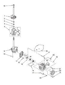 Brake, Clutch, Gearcase, Motor And Pump Parts parts for Kenmore Washer 110.28222700 (11028222700, 110 28222700) from AppliancePartsPros.com
