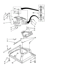 Machine Base Parts parts for Kenmore Washer 110.28222700 (11028222700, 110 28222700) from AppliancePartsPros.com