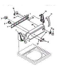 Control Panel parts for Kenmore Washer 110.28299890 (11028299890, 110 28299890) from AppliancePartsPros.com