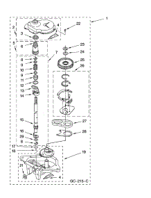 Gearcase Parts, Optional Parts (Not Included) parts for Kenmore Washer 110.28322700 (11028322700, 110 28322700) from AppliancePartsPros.com