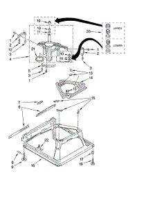 Machine Base Parts parts for Kenmore Washer 110.28352700 (11028352700, 110 28352700) from AppliancePartsPros.com