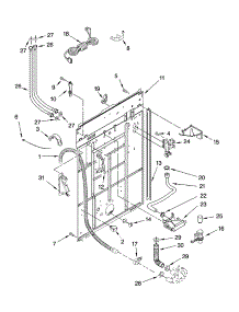 Rear Panel Parts parts for Kenmore Washer 110.28362700 (11028362700, 110 28362700) from AppliancePartsPros.com