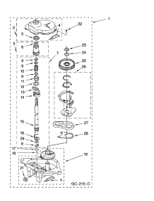 Gearcase Parts, Optional Parts (Not Included) parts for Kenmore Washer 110.28532700 (11028532700, 110 28532700) from AppliancePartsPros.com