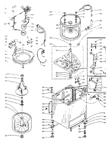 Machine Sub-Assembly parts for Kenmore Washer 110.5804950 (1105804950, 110 5804950) from AppliancePartsPros.com