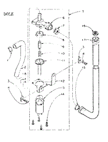 Water Inlet Valve - Dole parts for Kenmore Washer 110.5805100 (1105805100, 110 5805100) from AppliancePartsPros.com
