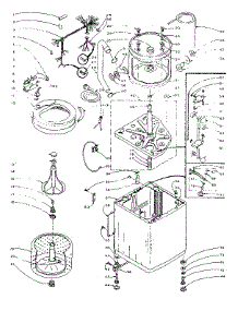 Machine Sub-Assembly parts for Kenmore Washer 110.5805201 (1105805201, 110 5805201) from AppliancePartsPros.com