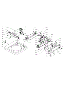 Top And Console Assembly parts for Kenmore Washer 110.5805201 (1105805201, 110 5805201) from AppliancePartsPros.com