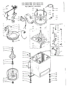 Machine Sub-Assembly parts for Kenmore Washer 110.5805750 (1105805750, 110 5805750) from AppliancePartsPros.com