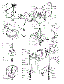Machine Sub-Assembly parts for Kenmore Washer 110.5805800 (1105805800, 110 5805800) from AppliancePartsPros.com