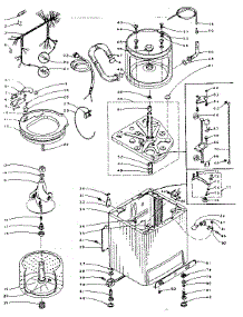 Machine Sub-Assembly parts for Kenmore Washer 110.5805851 (1105805851, 110 5805851) from AppliancePartsPros.com