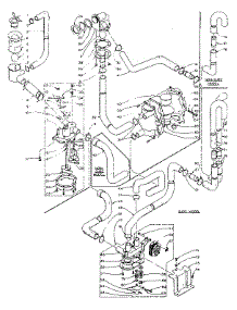 Water System parts for Kenmore Washer 110.5805950 (1105805950, 110 5805950) from AppliancePartsPros.com