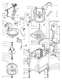 Machine Sub-Assembly parts for Kenmore Washer 110.5805951 (1105805951, 110 5805951) from AppliancePartsPros.com