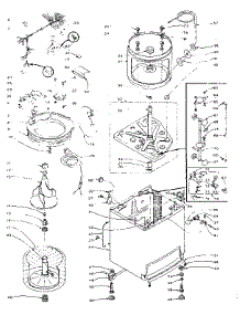 Machine Sub-Assembly parts for Kenmore Washer 110.5805952 (1105805952, 110 5805952) from AppliancePartsPros.com