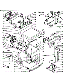 Machine Sub-Assembly parts for Kenmore Dryer 110.5808300 (1105808300, 110 5808300) from AppliancePartsPros.com