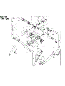 Water System parts for Kenmore Washer Dryer Combo 110.5809704 (1105809704, 110 5809704) from AppliancePartsPros.com