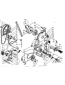 Machine Drive parts for Kenmore Washer Dryer Combo 110.5809801 (1105809801, 110 5809801) from AppliancePartsPros.com