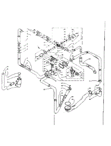 Water System parts for Kenmore Washer Dryer Combo 110.5809801 (1105809801, 110 5809801) from AppliancePartsPros.com