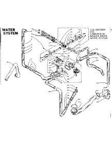 Water System parts for Kenmore Washer Dryer Combo 110.5809804 (1105809804, 110 5809804) from AppliancePartsPros.com
