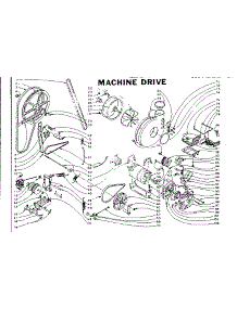 Machine Drive parts for Kenmore Washer Dryer Combo 110.5809805 (1105809805, 110 5809805) from AppliancePartsPros.com