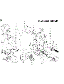 Machine Drive parts for Kenmore Washer Dryer Combo 110.5809853 (1105809853, 110 5809853) from AppliancePartsPros.com
