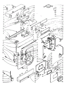 Top And Front parts for Kenmore Washer Dryer Combo 110.5809950 (1105809950, 110 5809950) from AppliancePartsPros.com
