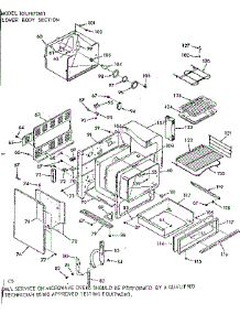 Lower Body Section parts for Kenmore Microwave 103.9877811 (1039877811, 103 9877811) from AppliancePartsPros.com
