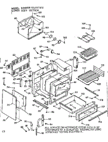 Lower Body Section parts for Kenmore Microwave 103.9877812 (1039877812, 103 9877812) from AppliancePartsPros.com
