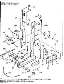 Door Catch Section parts for Kenmore Microwave 103.9877812 (1039877812, 103 9877812) from AppliancePartsPros.com