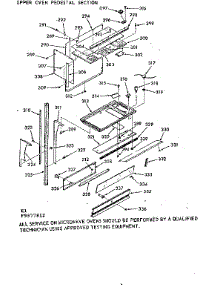 Upper Oven Pedestal Section parts for Kenmore Microwave 103.9877812 (1039877812, 103 9877812) from AppliancePartsPros.com