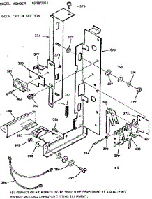 Door Catch Section parts for Kenmore Microwave 103.9877910 (1039877910, 103 9877910) from AppliancePartsPros.com