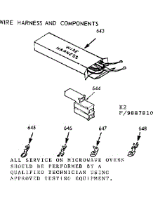 Wire Harness And Components parts for Kenmore Range 103.9887810 (1039887810, 103 9887810) from AppliancePartsPros.com